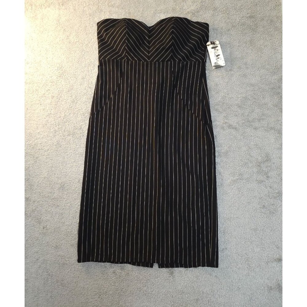 Love Fast Live Hard Pinstripe Midi Dress, Sleeveless, NWT, Size XL